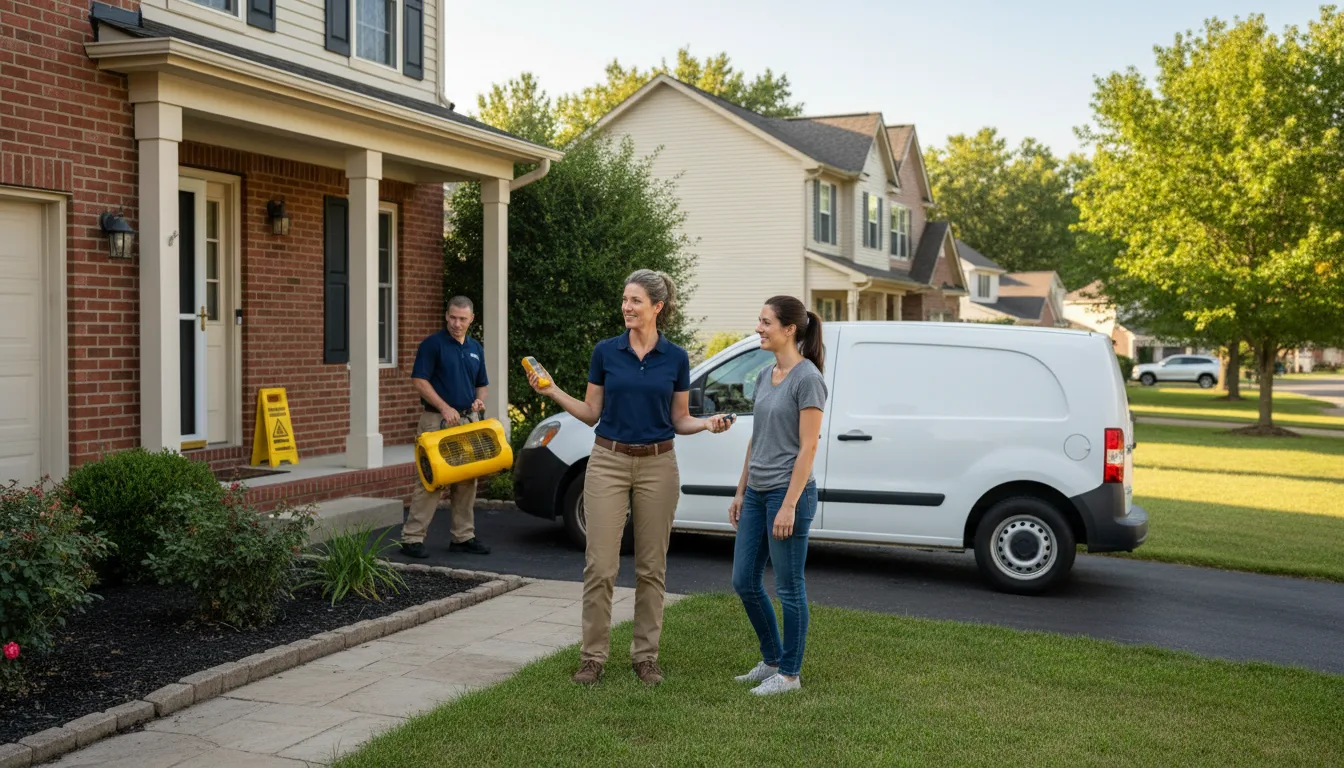 Water restoration image for Home Water Damage Repair in South Bloomingville, OH